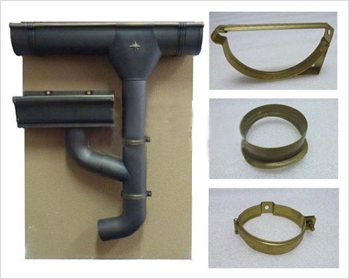 6K型H65黃銅落水系統(tǒng) 黃銅落水系統(tǒng)做舊后的顏色古樸典雅,與中式風格建筑相搭配,增加了建筑本身的歷史厚重感與詩般的典雅感覺.